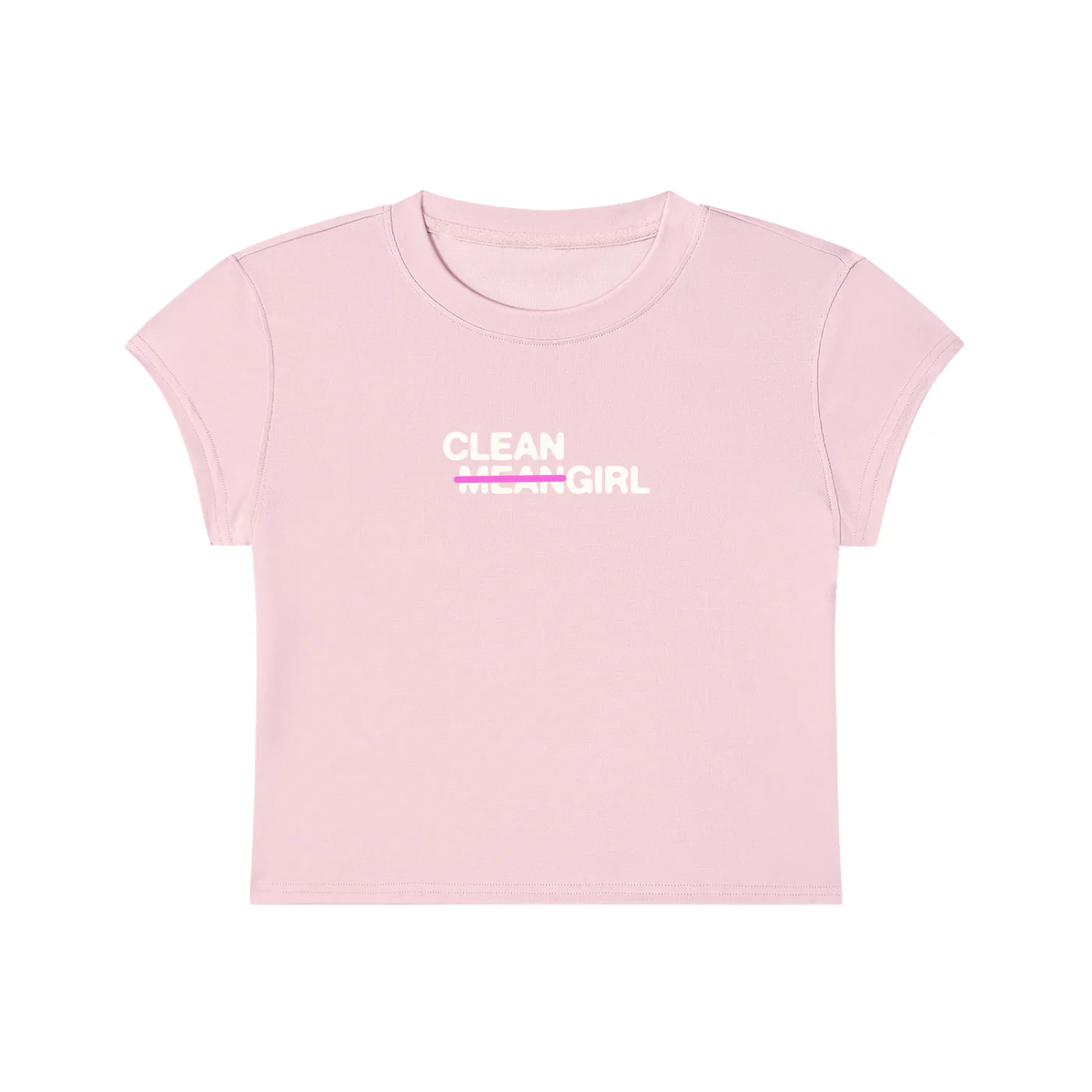 𝚖̶𝚎̶𝚊̶𝚗̶ Cleangirl Slim Crop Tee